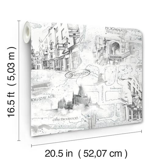 RoomMates Harry Potter Map Peel & Stick Wallpaper